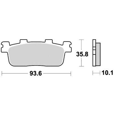 Braking Juego de pastillas de freno semimetálicas SM1 para Kymco/Yamaha