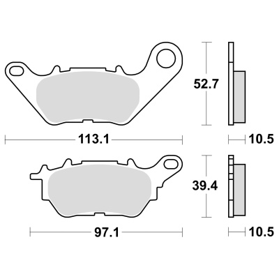 Braking Juego de pastillas de freno semimetálicas SM1 para Yamaha