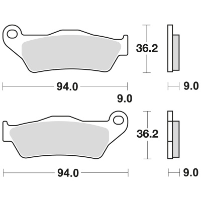 Braking Juego de pastillas de freno sinterizadas CM55 para Harley