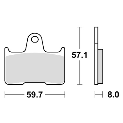 Braking Juego de pastillas de freno sinterizadas CM88 para Harley