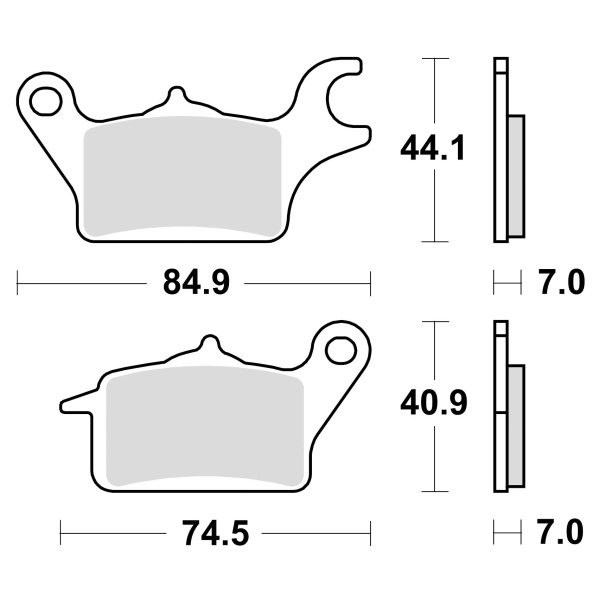 Braking Juego de pastillas de freno sinterizadas CM46 para Kawasaki