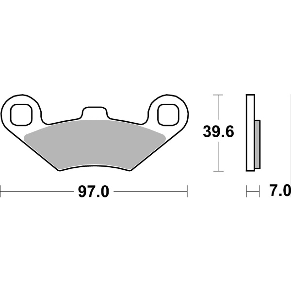Braking Juego de pastillas de freno semimetálicas SM1 para Peugeot