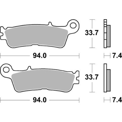 Braking Juego de pastillas de freno sinterizadas CM44 para Fantic/Yamaha