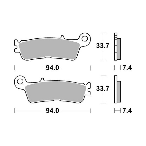 Braking Juego de pastillas de freno sinterizadas CM44 para Fantic/Yamaha