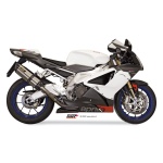 Mivv 2 Slip-On Suono St. Steel con tapa carbono Aprilia RSV 1000 04-08 / Tuono Fighter 1000 06-10