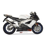 Mivv 2 Slip-On X-Cone St. Steel Aprilia RSV 1000 2004-08 / Tuono Fighter 1000 2006-10