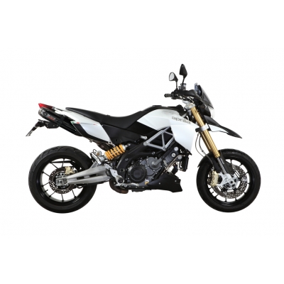 Mivv 2 Slip-On Suono black con tapa carbono Aprilia Dorsoduro 1200 2012-16