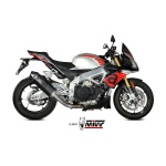 Mivv Slip-On Speed edge black Aprilia Tuono V4 1100 2018-20