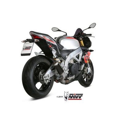 Mivv Slip-On Mk3 black Aprilia Tuono V4 1100 2018-20