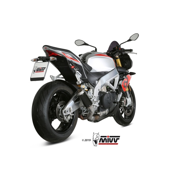 Mivv Slip-On Mk3 black Aprilia Tuono V4 1100 2018-20