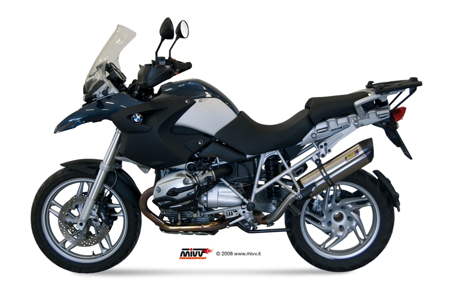 Scarico BMW R 1200 GS / ADVENTURE Mivv Oval Titânio com copa de carbono  B.012.LNC - Mivv