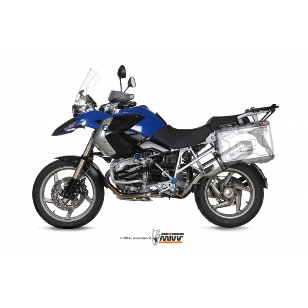 Mivv Slip-On Speed edge St. Steel con tapa carbono BMW R 1200 GS / Adventure 2004-07