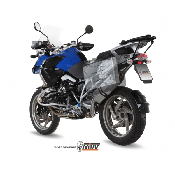 Mivv Slip-On Speed edge St. Steel con tapa carbono BMW R 1200 GS / Adventure 2004-07