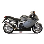 Mivv Slip-On Oval titan con tapa carbono BMW K 1200 R / S / GT 2005-08