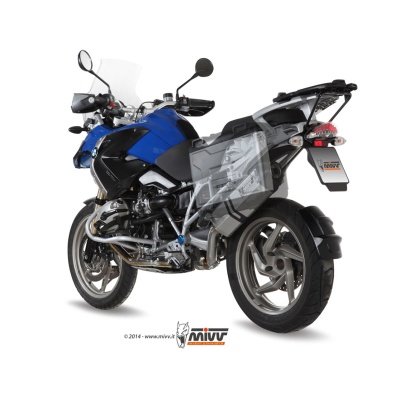 Mivv Slip-On Speed edge St. Steel con tapa carbono BMW R 1200 GS / Adventure 2008-09