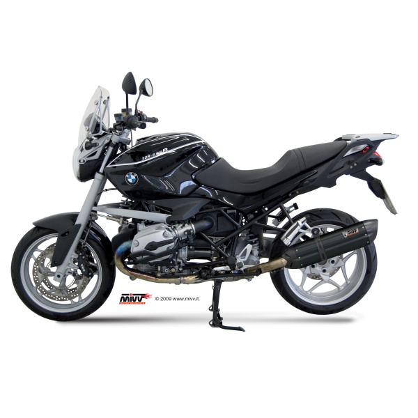 Mivv Slip-On Suono black con tapa carbono BMW R 1200 R 2008-10