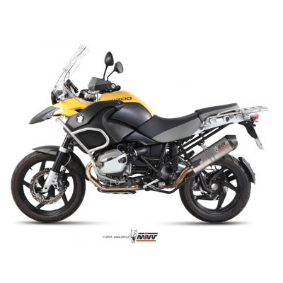 Mivv Slip-On Oval titan con tapa carbono BMW R 1200 GS / Adventure 2010-12