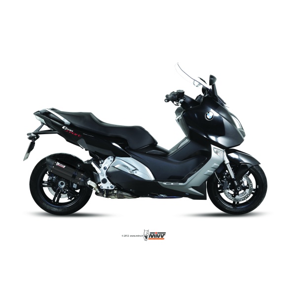 Mivv Slip-On Suono black con tapa carbono BMW C 600 Sport / C 650 GT 2012-15