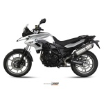 Mivv Slip-On Suono St. Steel con tapa carbono BMW F 700 GS 2012-17