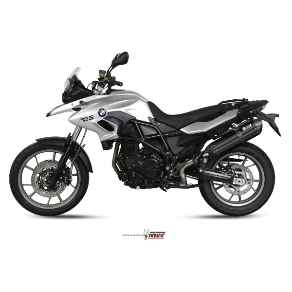 Mivv Slip-On Suono black con tapa carbono BMW F 700 GS 2012-17