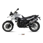 Mivv Slip-On Oval titan con tapa carbono BMW F 700 GS 2012-17