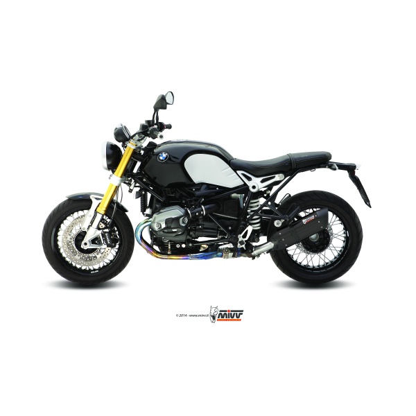 Mivv Slip-On Suono black con tapa carbono BMW R Nine T 2014-23