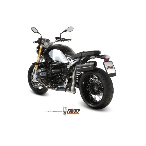 Mivv Slip-On Suono black con tapa carbono BMW R Nine T 2014-23