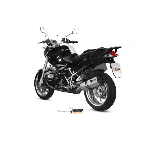 Mivv Slip-On Speed edge St. Steel con tapa carbono BMW R 1200 R 2011-14