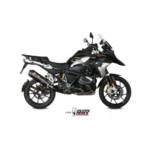 Mivv Slip-On Oval carbono con tapa carbono BMW R 1250 GS / Adventure 2019-23