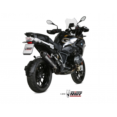 Mivv Slip-On Oval carbono con tapa carbono BMW R 1250 GS / Adventure 2019-23