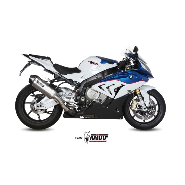 Mivv Slip-On Speed edge St. Steel con tapa carbono BMW S 1000 RR 2015-16