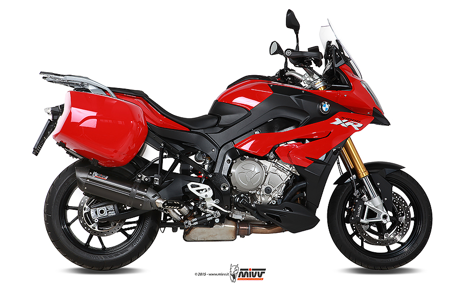 Mivv Slip-On Suono black con tapa carbono BMW S 1000 XR 2015