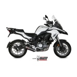 Mivv Slip-On Oval carbono con tapa carbono Benelli TRK 502 2017-24