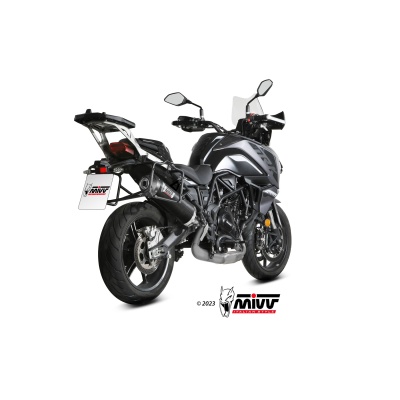 Mivv Slip-On Oval carbono con tapa carbono Benelli TRK 702 / X 2023-24