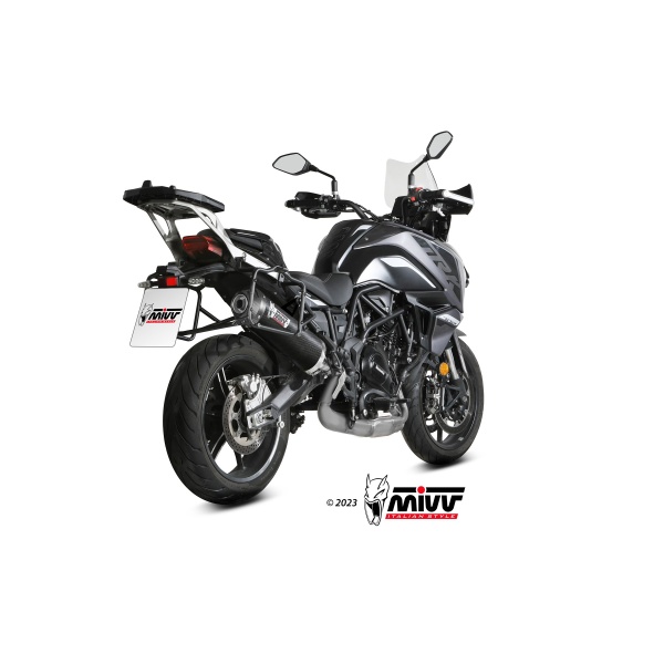 Mivv Slip-On Oval carbono con tapa carbono Benelli TRK 702 / X 2023-24