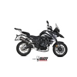 Mivv Slip-On Oval Black con tapa carbono Benelli TRK 702 / X 2023-24