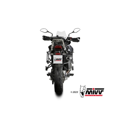 Mivv Slip-On Oval Black con tapa carbono Benelli TRK 702 / X 2023-24