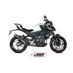 Mivv Slip-On AK-1 Black con tapa de carbono CF Moto 450NK 2022-25