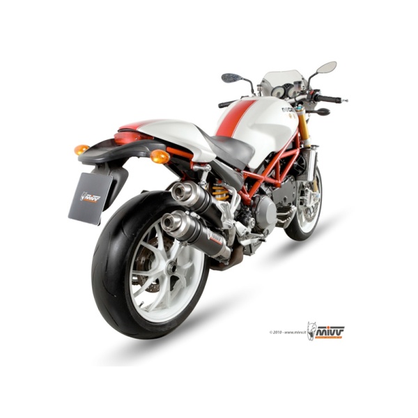 Mivv 2 Slip-On GP carbon Ducati Monster S4Rs 2006-08