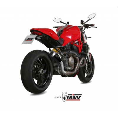 Mivv Slip-On Mk3 carbono Ducati Monster 821 2014-17 / Monster 1200 / S 2014-16