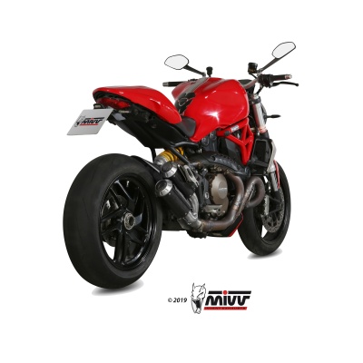 Mivv 2 Slip-On Mk3 carbono Ducati Monster 1200 / S 2014-16