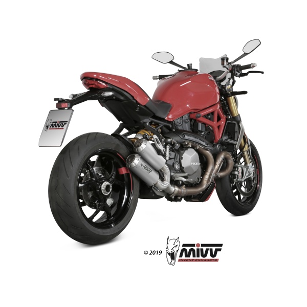 Mivv 2 Slip-On Mk3 St. Steel Ducati Monster 821 2018-20 / Monster 1200 2017-21
