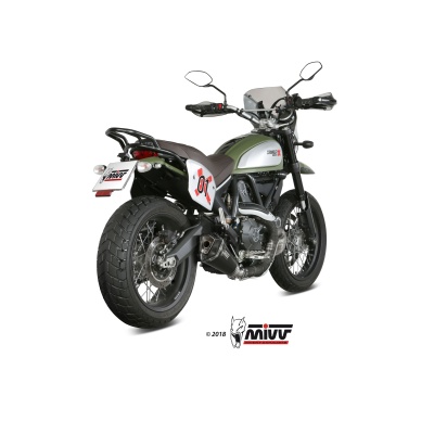 Mivv Slip-On Delta Race black Ducati Scrambler 800 2015-20