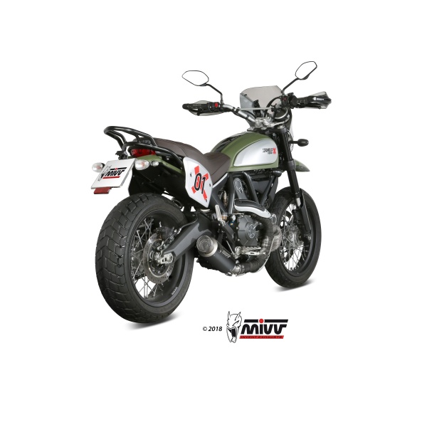 Mivv Slip-On GP Pro black Ducati Scrambler 800 2015-20