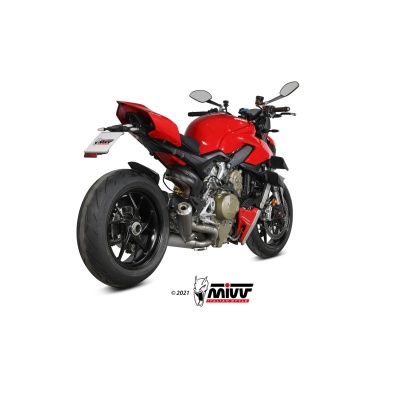 Mivv 2 Slip-On X-M1 titan Ducati Streetfighter V4 2020-22