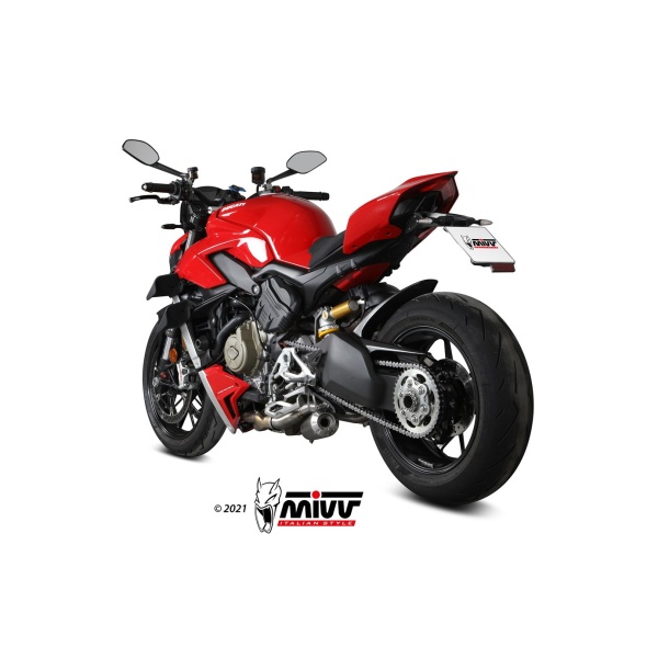 Mivv 2 Slip-On X-M1 titan Ducati Streetfighter V4 2020-22