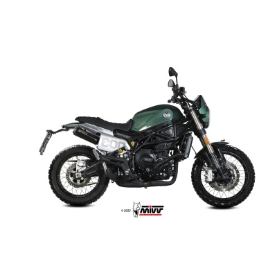 Mivv Slip-On X-M1 Black Benelli Leoncino 800 Trail 2022-24