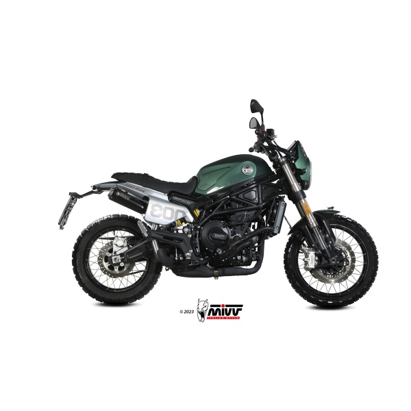 Mivv Slip-On X-M1 Black Benelli Leoncino 800 Trail 2022-24
