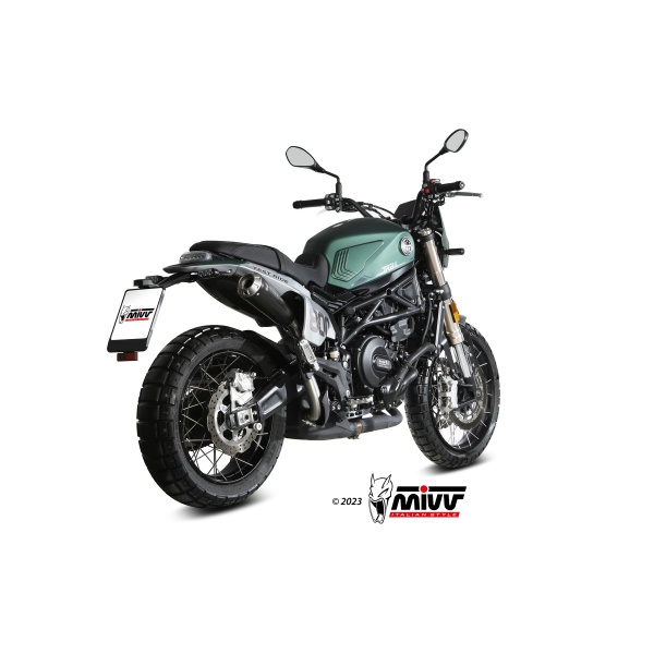 Mivv Slip-On X-M1 Black Benelli Leoncino 800 Trail 2022-24