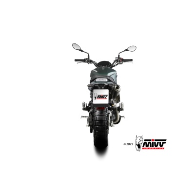 Mivv Slip-On X-M1 Black Benelli Leoncino 800 Trail 2022-24